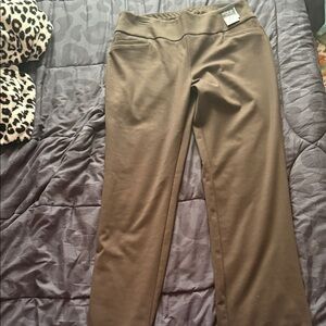 NWT NY&C Brown straight-Leg Pants